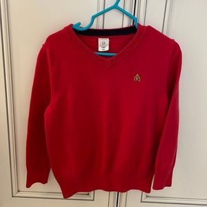 Kids Gap V neck red sweater